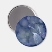 Aimant Feuille de Blue Bokeh (Recto/Verso)