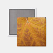 Aimant Feuille de Érable Jaune Automne Abstrait Nature (Recto/Verso)
