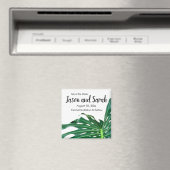 Aimant Feuille de palmier tropicale des Caraïbes, concept (In Situ (Lave-vaisselle))