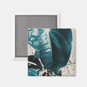 Aimant Feuille de Plante Vert Foncé (Recto/Verso)