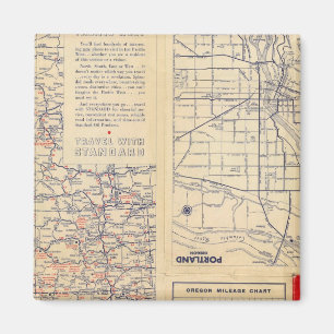 Aimant Feuille de route de l'Oregon