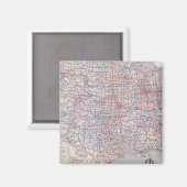 Aimant Feuille de route États-Unis (Recto/Verso)