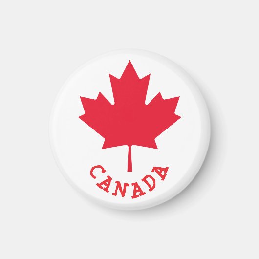 Aimant Feuille d'érable canadienne (Devant)