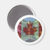 Aimant Feuille d'érable d'or canadienne - Succès dans la (Recto/Verso)