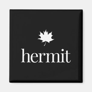 Aimant Feuille d'érable introverti – ermite de la nature