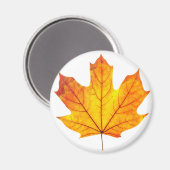 Aimant Feuille d'érable orange (Recto/Verso)