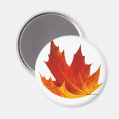 Aimant Feuille d'érable rouge (Recto/Verso)