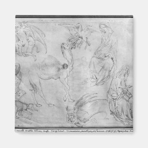 Aimant Feuille d'études, le de l'album de Vallardi