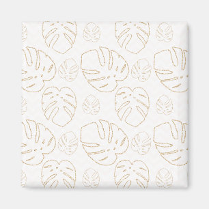 Aimant Feuille d'or à motif