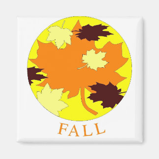 Aimant Feuille orange