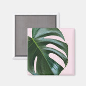 Aimant Feuille tropicale Monstera (Recto/Verso)