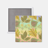 Aimant Feuilles arc-en-ciel (Recto/Verso)