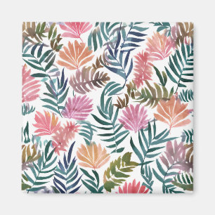 Aimant Feuilles botaniques aquarelle Fleurs Coloré Mign