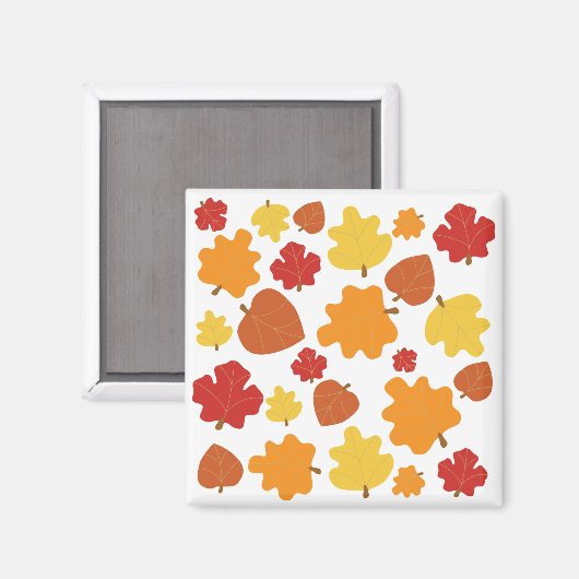 Aimant Feuilles d'automne (Recto/Verso)
