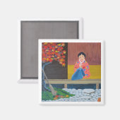 Aimant Feuilles d'automne (Recto/Verso)