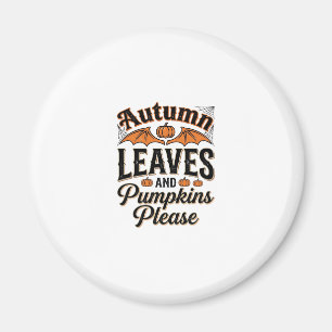 Aimant Feuilles d'automne Citrouilles S'il vous plaît Vin