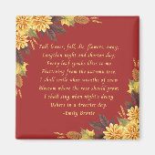 Aimant Feuilles d'automne d'Emily Bronte (Devant)