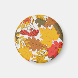 Aimant Feuilles d'automne, simple motif transparent