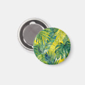 Aimant Feuilles de jungle Monstera Palmier Tropical (Recto/Verso)