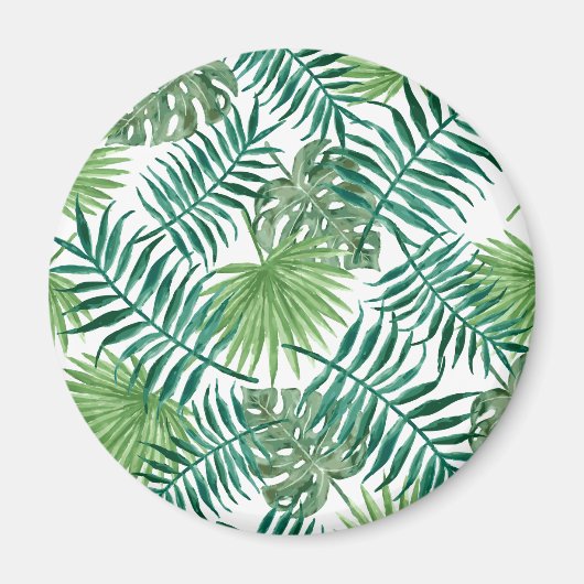 Aimant Feuilles de la jungle tropicale (Devant)