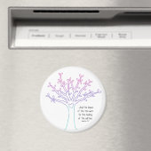 Aimant Feuilles de l'Arbre (Style rose/violet) (In Situ (Lave-vaisselle))
