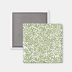 Aimant Feuilles de saule victoriennes vintage par William