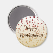 Aimant Feuilles d'érable de Thanksgiving (Recto/Verso)