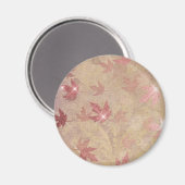 Aimant Feuilles d'érable japonais automne élégant damas (Recto/Verso)