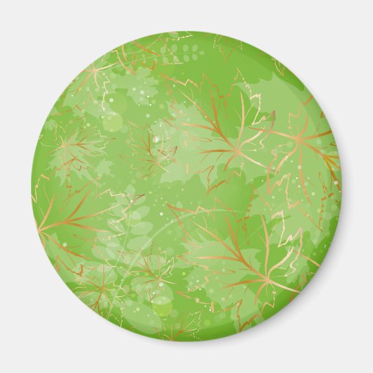 Aimant Feuilles d'or 7 (Devant)