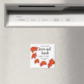 Aimant Feuilles rouges, feuilles d'érable, couleurs d'aut (In Situ (Lave-vaisselle))