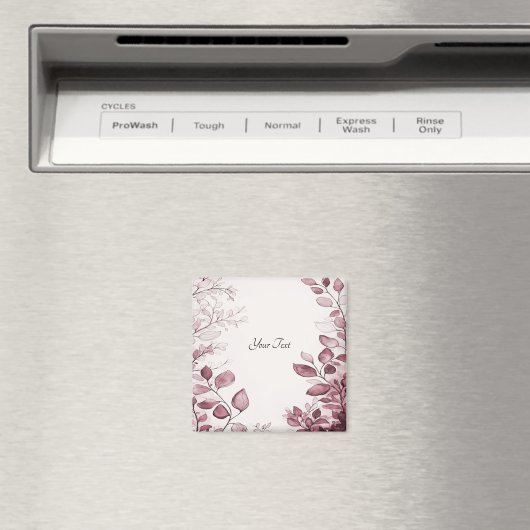 Aimant Feuilles Rouges Modernes (In Situ (Lave-vaisselle))