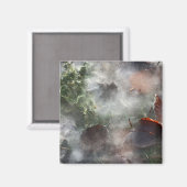 Aimant feuilles sous la glace (Recto/Verso)