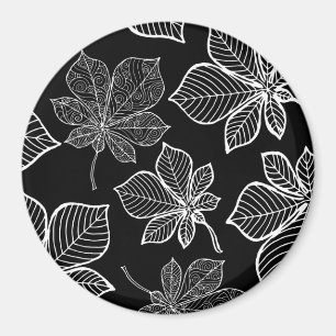 Aimant Feuilles stylisées 3