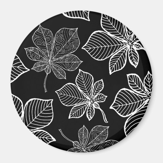 Aimant Feuilles stylisées 3 (Devant)