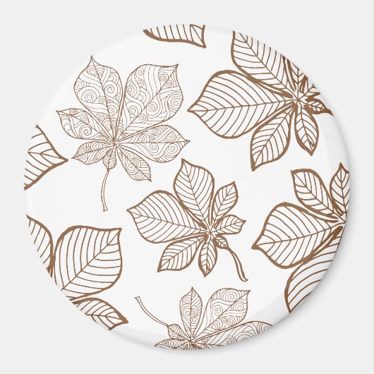 Aimant Feuilles stylisées 4 (Devant)