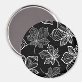 Aimant Feuilles stylisés 3 (Recto/Verso)