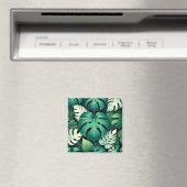 Aimant Feuilles tropicales luxuriantes (In Situ (Lave-vaisselle))