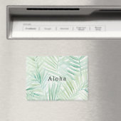 Aimant Feuilles Tropicales Vertes Aloha (In Situ (Lave-vaisselle))