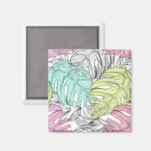 Aimant Feuilles tropicaux (Recto/Verso)