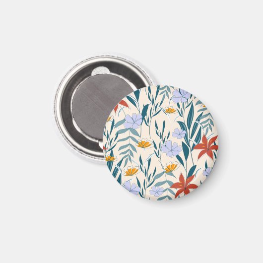 Aimant Feuilles tropicaux : Arrière - plan Abstrait à la  (Recto/Verso)