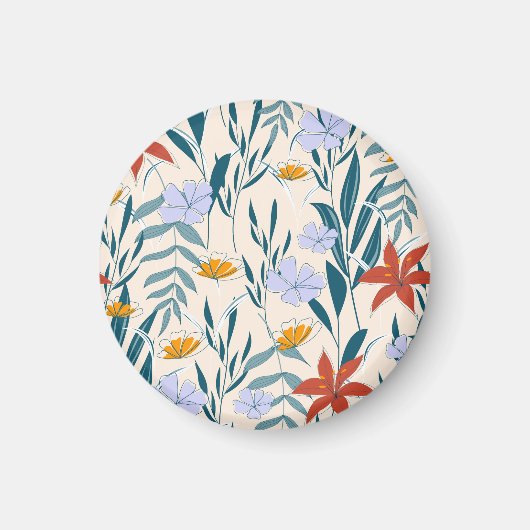 Aimant Feuilles tropicaux : Arrière - plan Abstrait à la (Devant)