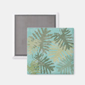 Aimant Feuilles tropicaux défraîchis (Recto/Verso)