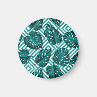 Aimant Feuilles tropicaux : Motif Floral sans joint.