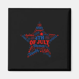 Aimant Feux d'artifice 4 juillet Journée de la liberté pa