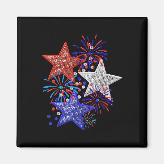 Aimant Feux d'artifice du 4 juillet (Devant)