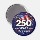 Aimant Feux d'artifice patriotiques 250 ans d'indépendanc (Recto/Verso)