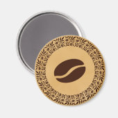 Aimant Fèves de café (Recto/Verso)