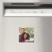 Aimant Fiançailles Photo Simple Keepsaké (In Situ (Lave-vaisselle))