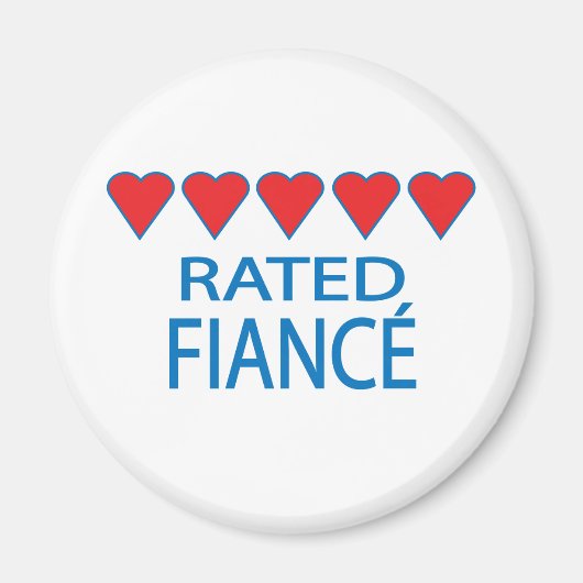 Aimant Fiancée à cinq coeurs (Devant)