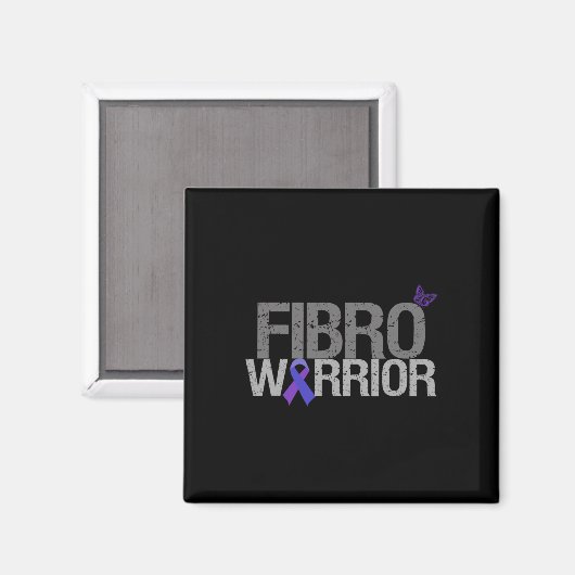 Aimant Fibro Warrior - Sensibilisation à la fibromyalgie (Recto/Verso)